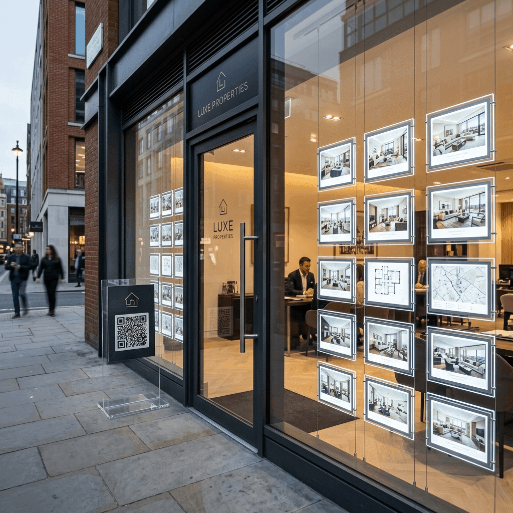 Plaque QR sur le lieu