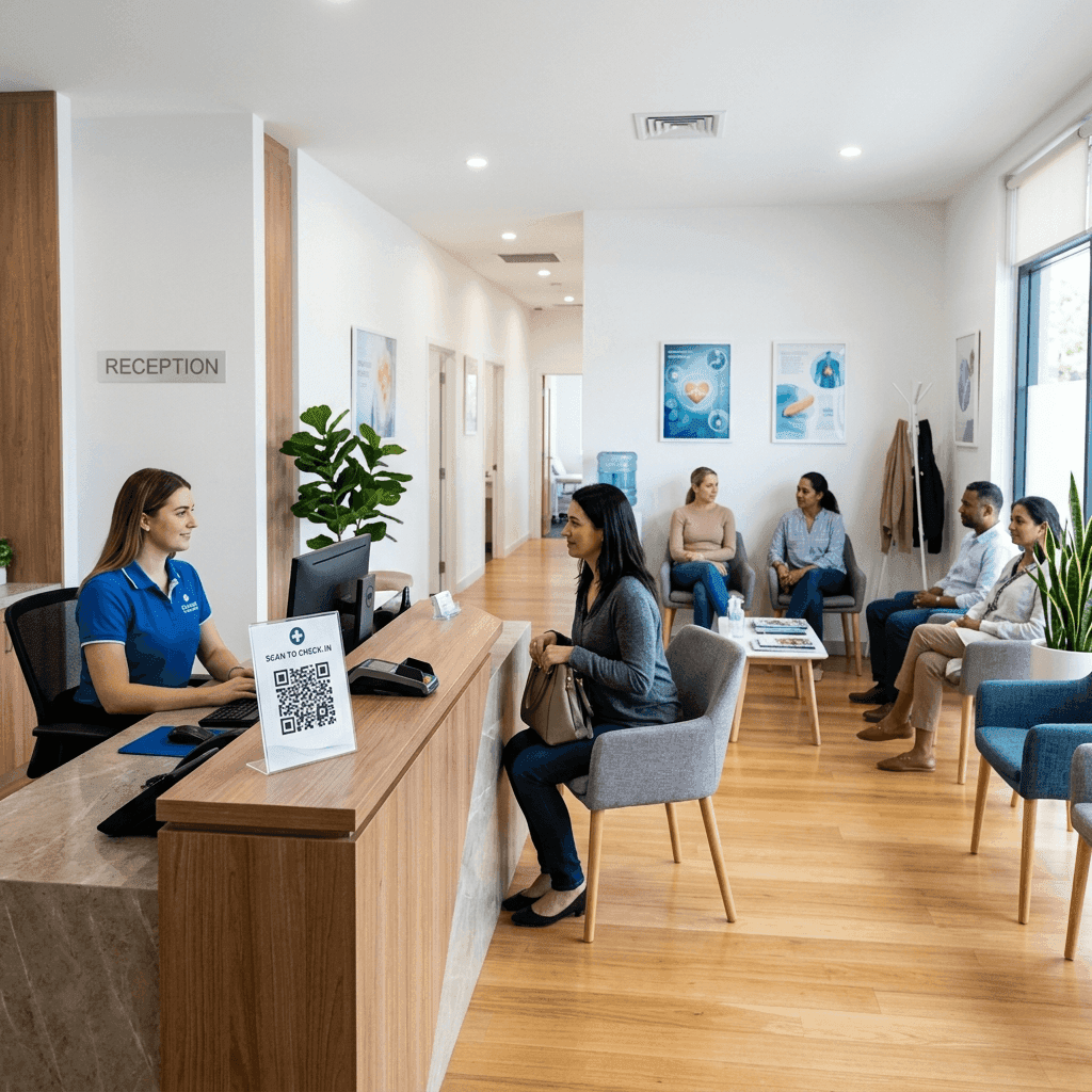 Plaque QR sur le lieu