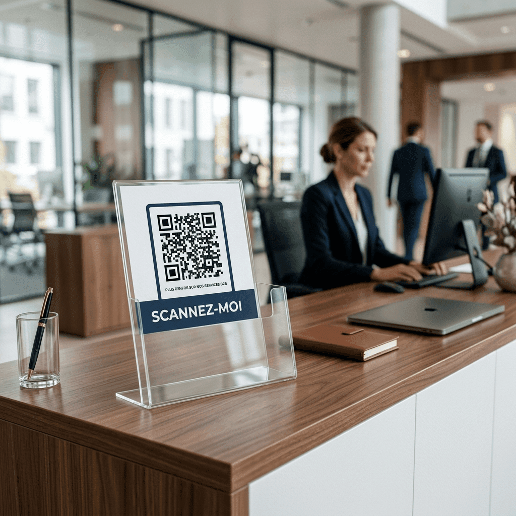 Plaque QR sur le lieu